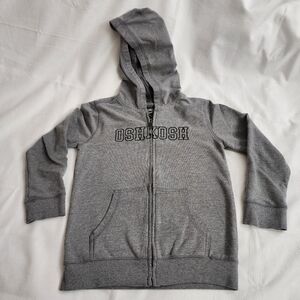 OshKosh B'gosh Gray Hoodie with Logo Applique Boys 8/8A